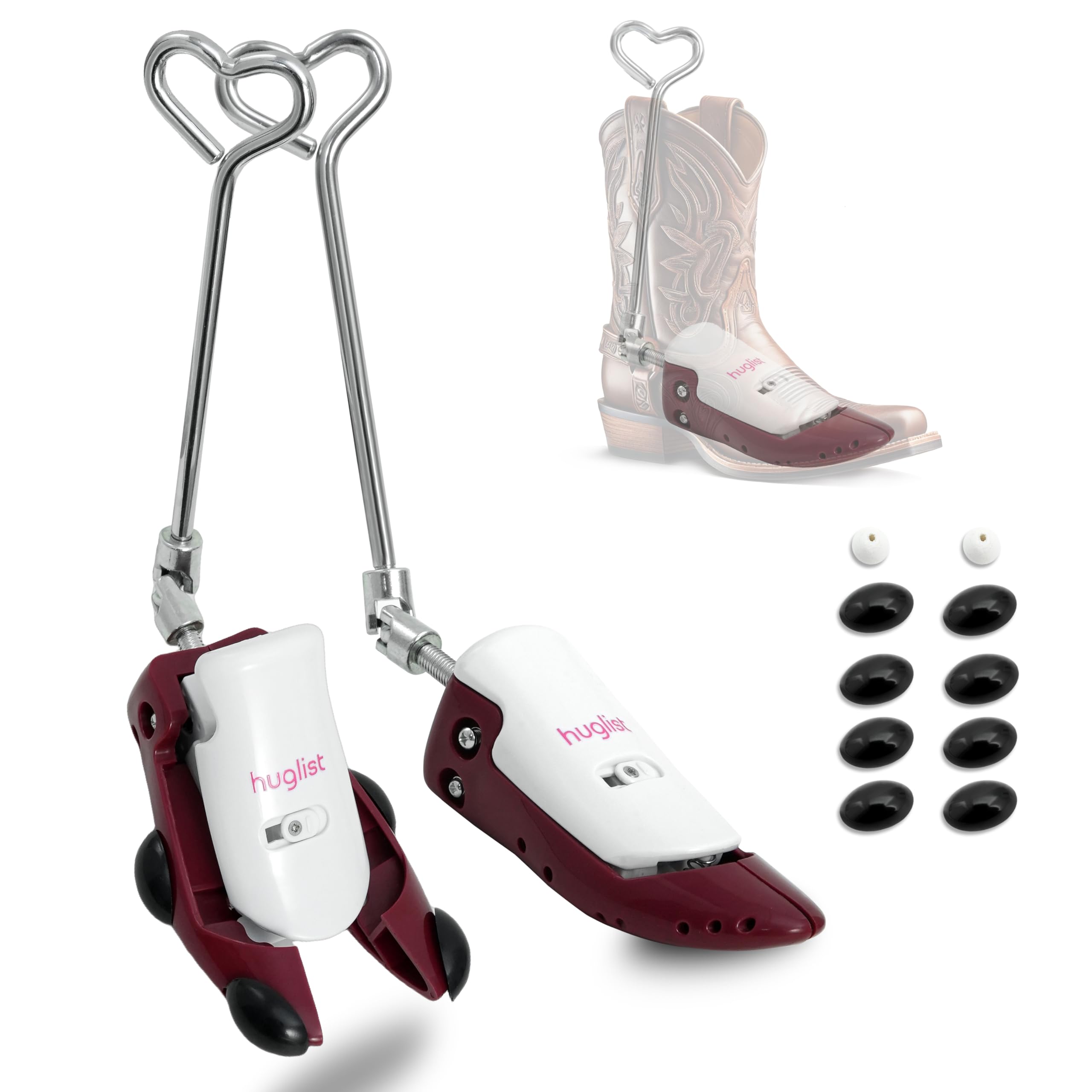 Estirador de zapatos: ancho y altura ajustables, expansor de botas, empeine alto y estirador de puntera