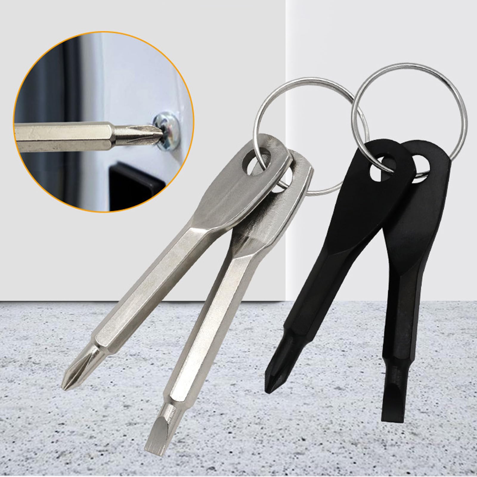 Keychain Screwdriver Tool Men Gifts 2 In 1 Screwdriver Bit With