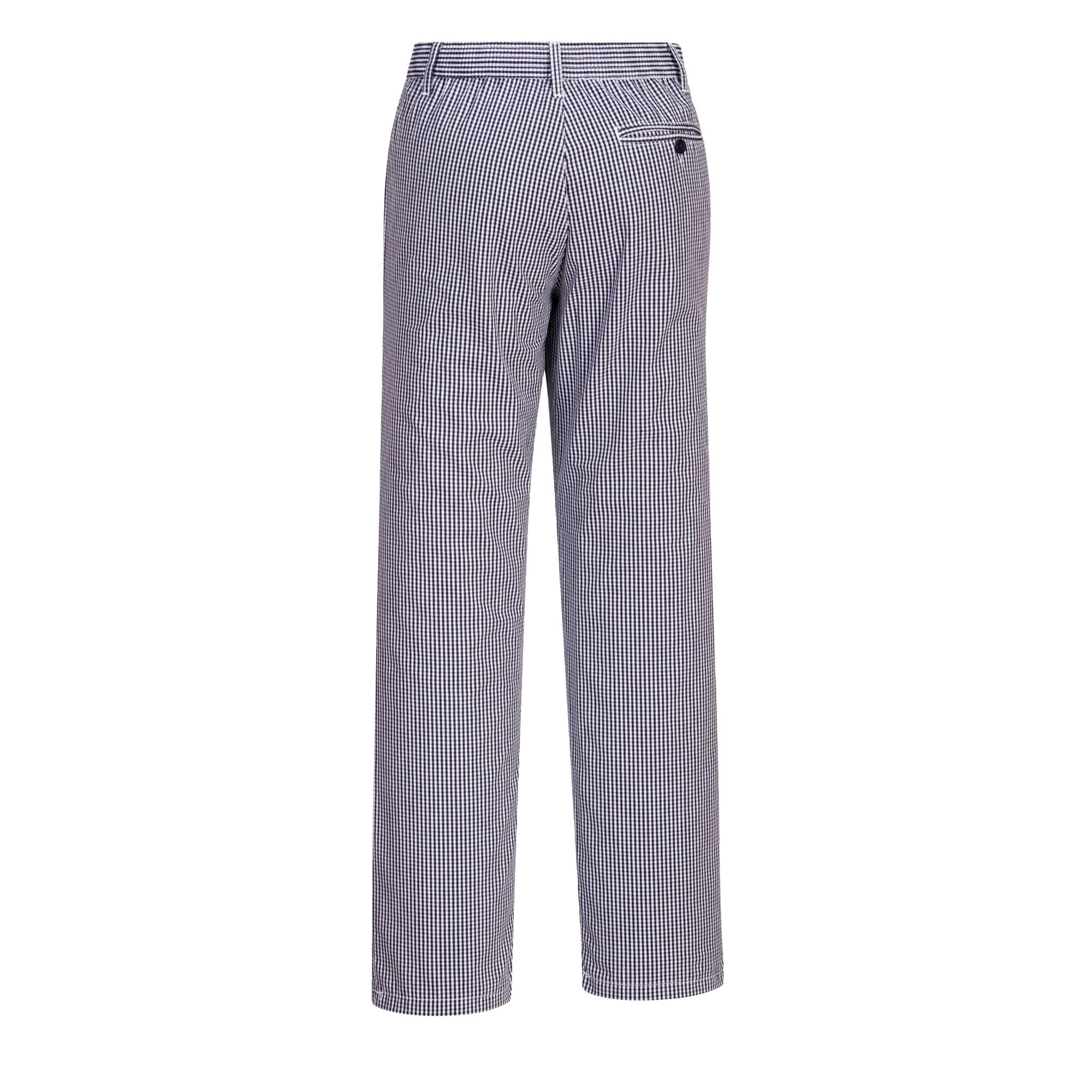Portwest Pantalon de cuisine Barnet, Couleur: Bleu Check, Taille: M, C075CHRM