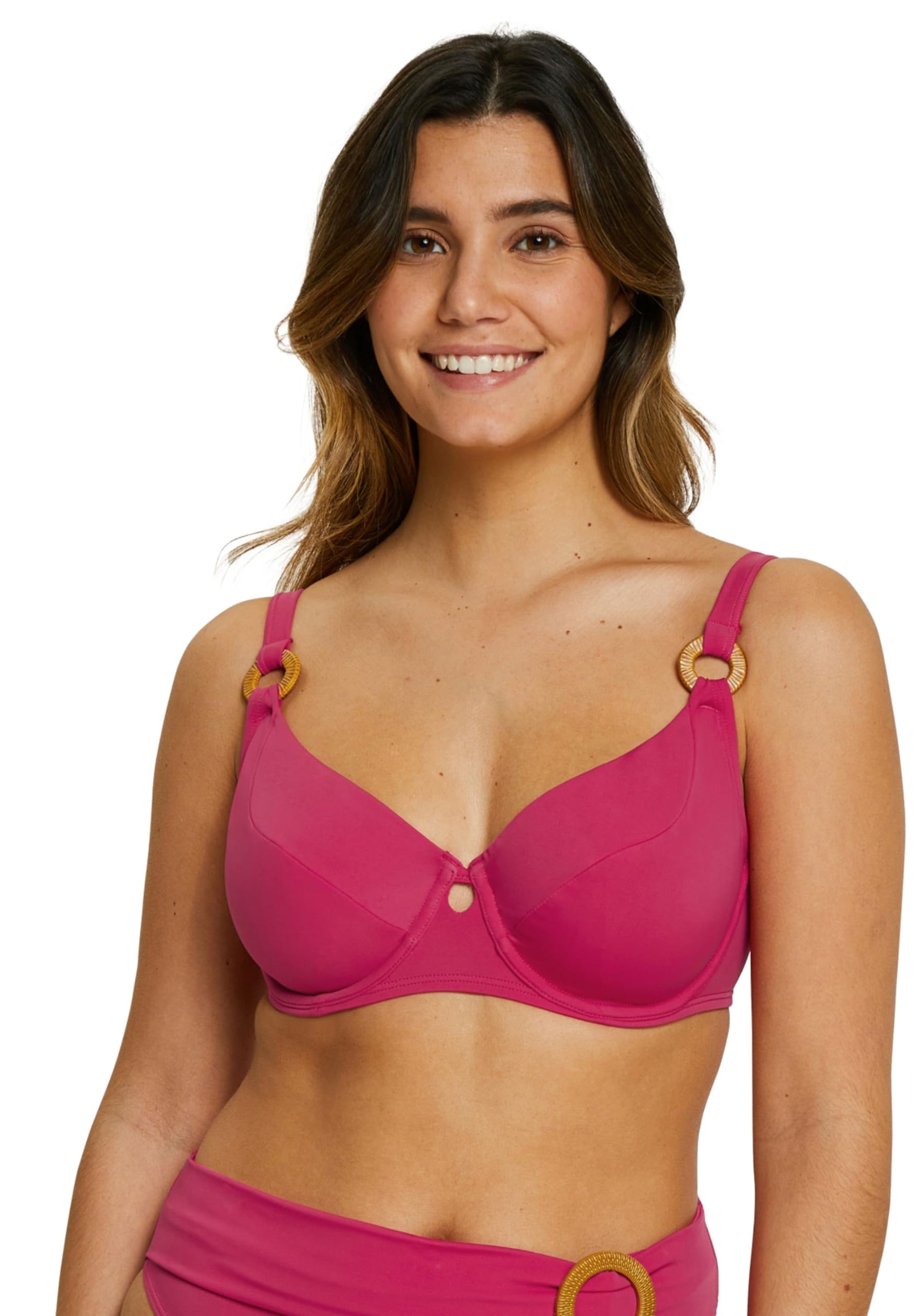 Sans Complexe, Elevated Basics Underwire Bikini Top, Virtual Pink, 36C, Virtual Pink, 36C
