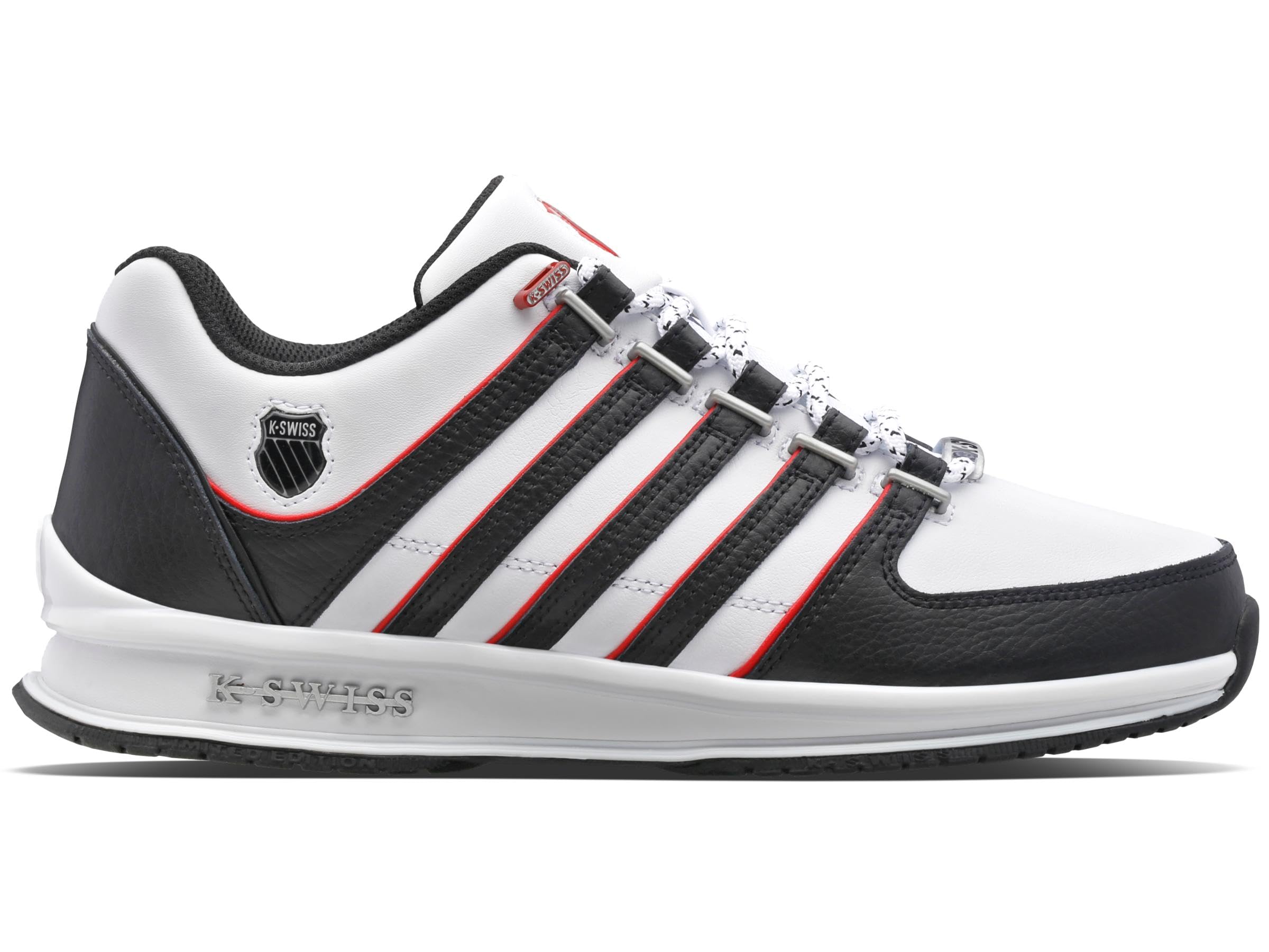 K-Swiss-Rinzler-White/Black/Mars RED