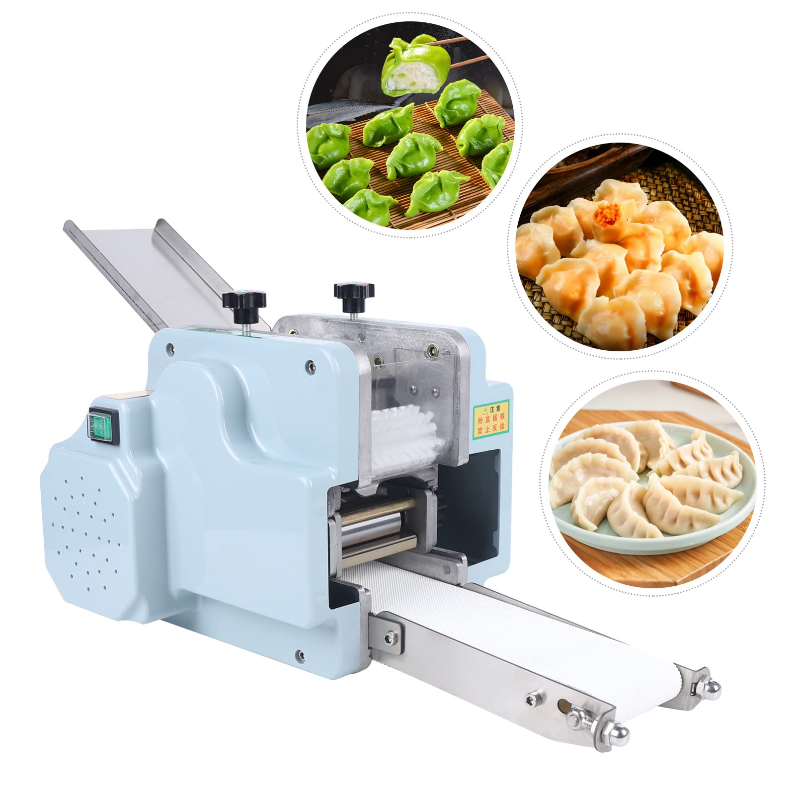 Amazon.com: 商用自動餃子皮機110v 140w 電動餃子包裝機生產能力