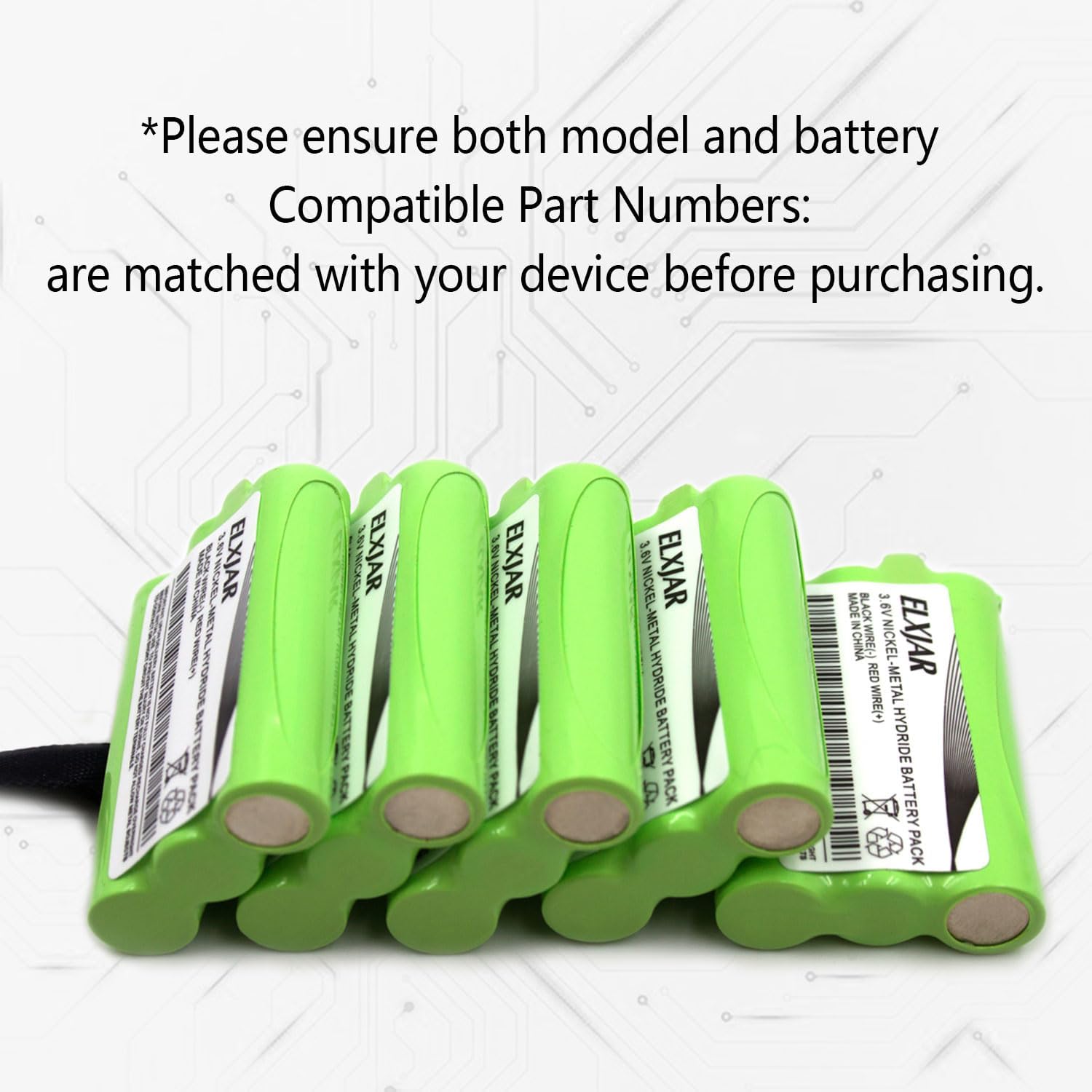 (5-Pack) 3.6V 700mAh AAA Ni-MH Battery Replacement for Midland BATT3R BATT-3R AVP14 LXT600 LXT630 T51 T61 X-Talker Walkie Talkies