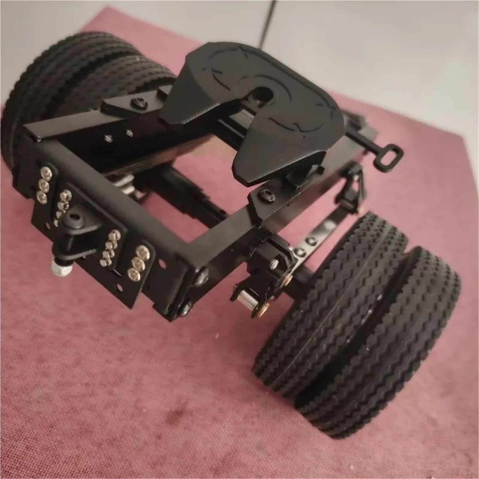 Trasferimento A Singolo Asse Rimorchio In Metallo Per Tamiya Per SCANIA 770S Per VOLVO Per ACTROS 3363 Per MAN 1/14 RC Auto Parti Ricambio RC Componenti