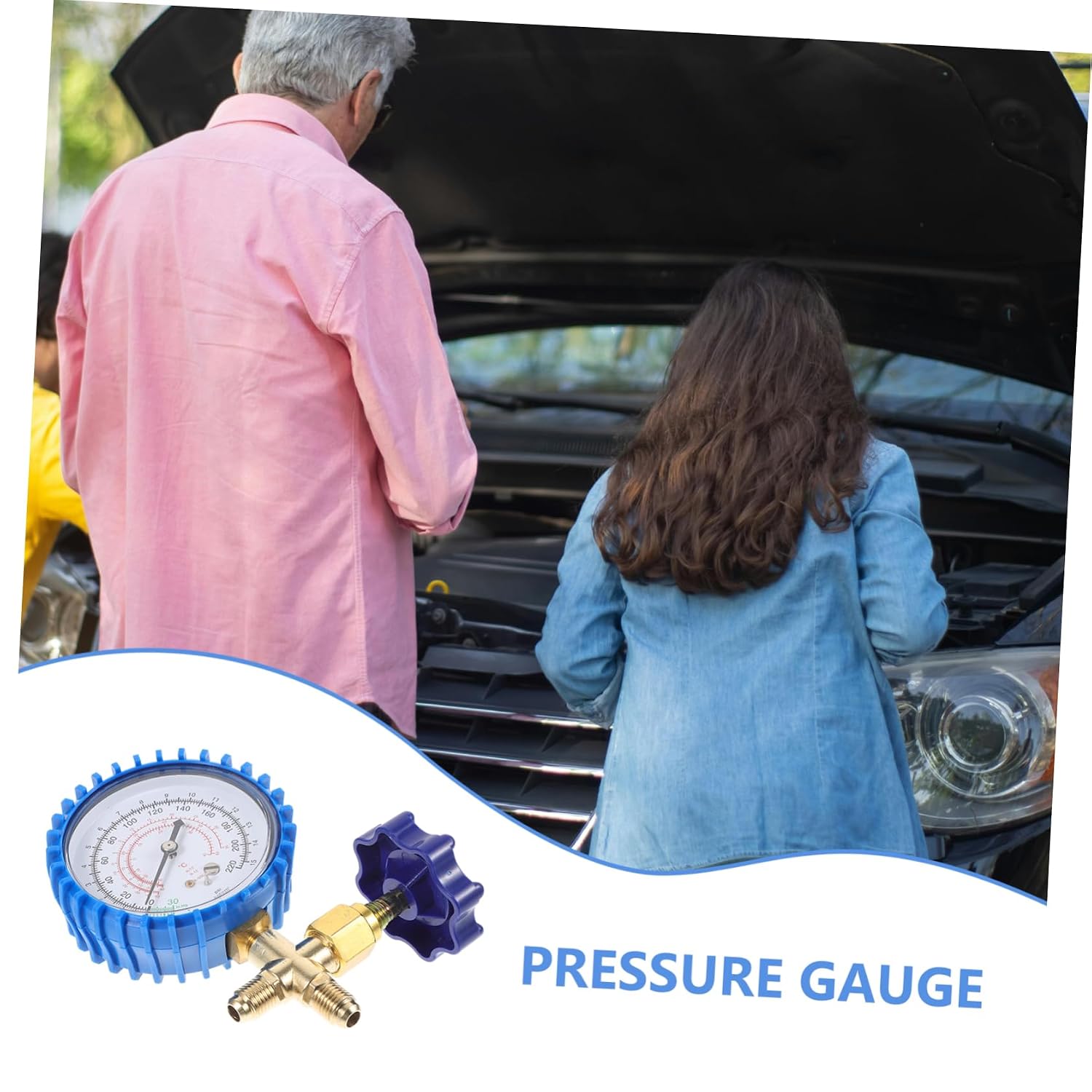 Fluoride Gauge for Charging High Precision Filling Gauge Versatile Tool for Automotive Repairs Durable Construction for Reliable Performance Suitable for Technicians of All Levels