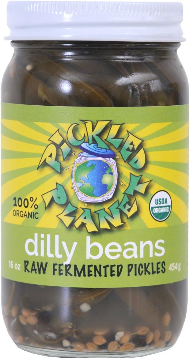 Raw Pickles, "Dilly Beans", 16 Oz Glass Jar