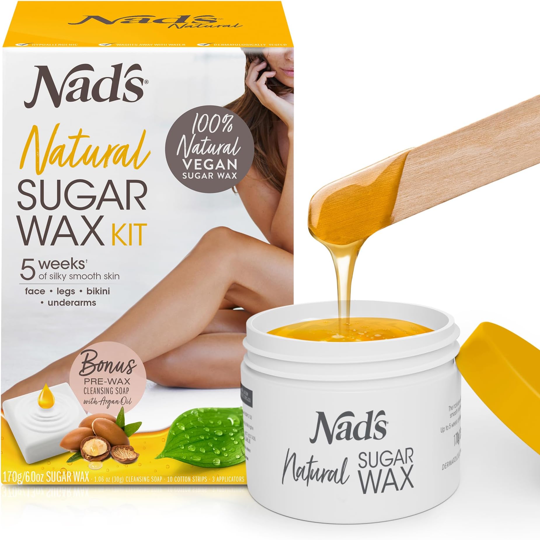 Natural Sugar Wax, 170 Gram