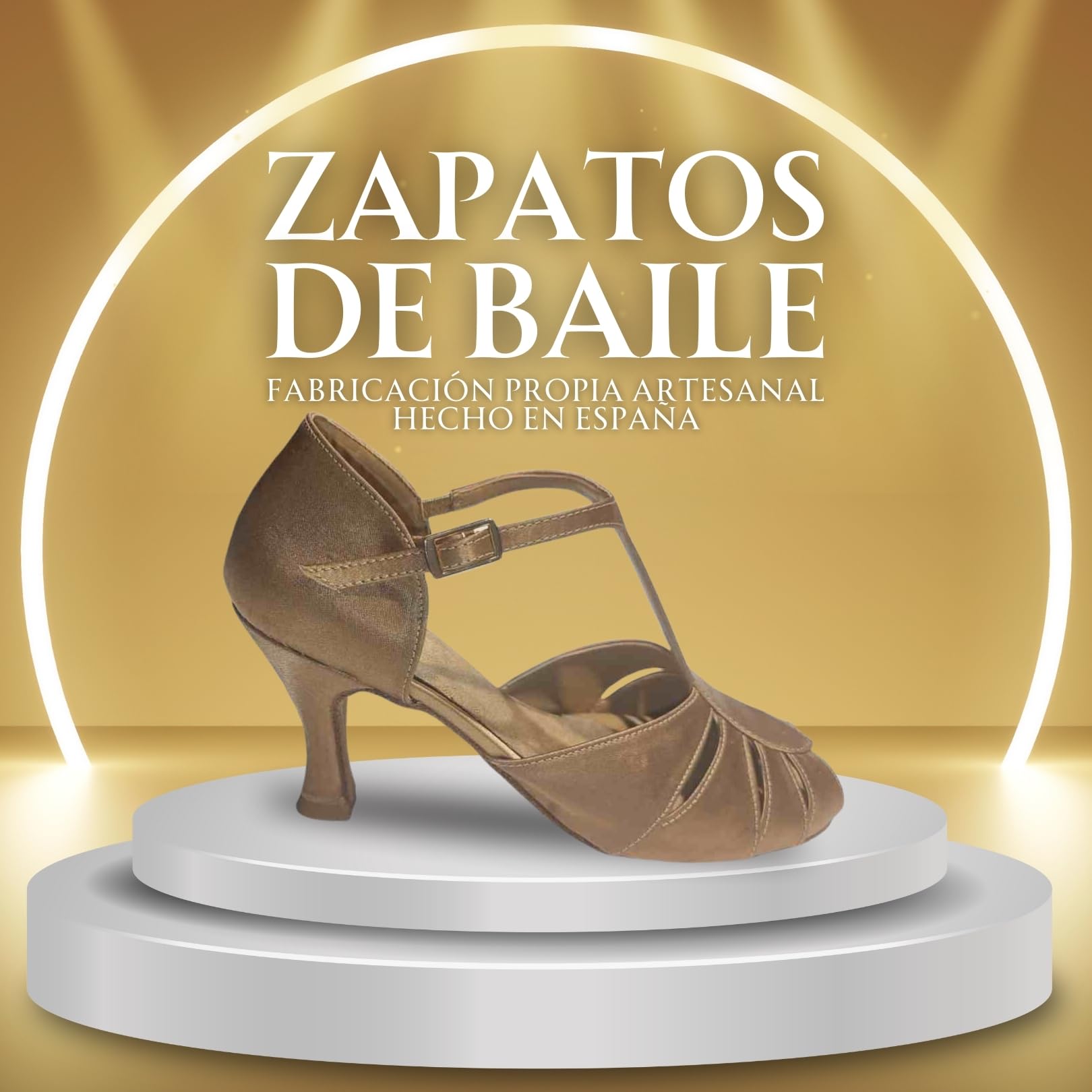 Zapatos de Baile Latino para Mujer Carla, Zapatos Cómodos de Fiesta para Salsa y Bachata, Hechos a Mano