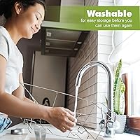 Vista 5 de Chafing Wire Rack Buffet Stand - Full Size Racks For Dish Serving Trays Food Warmer (6)