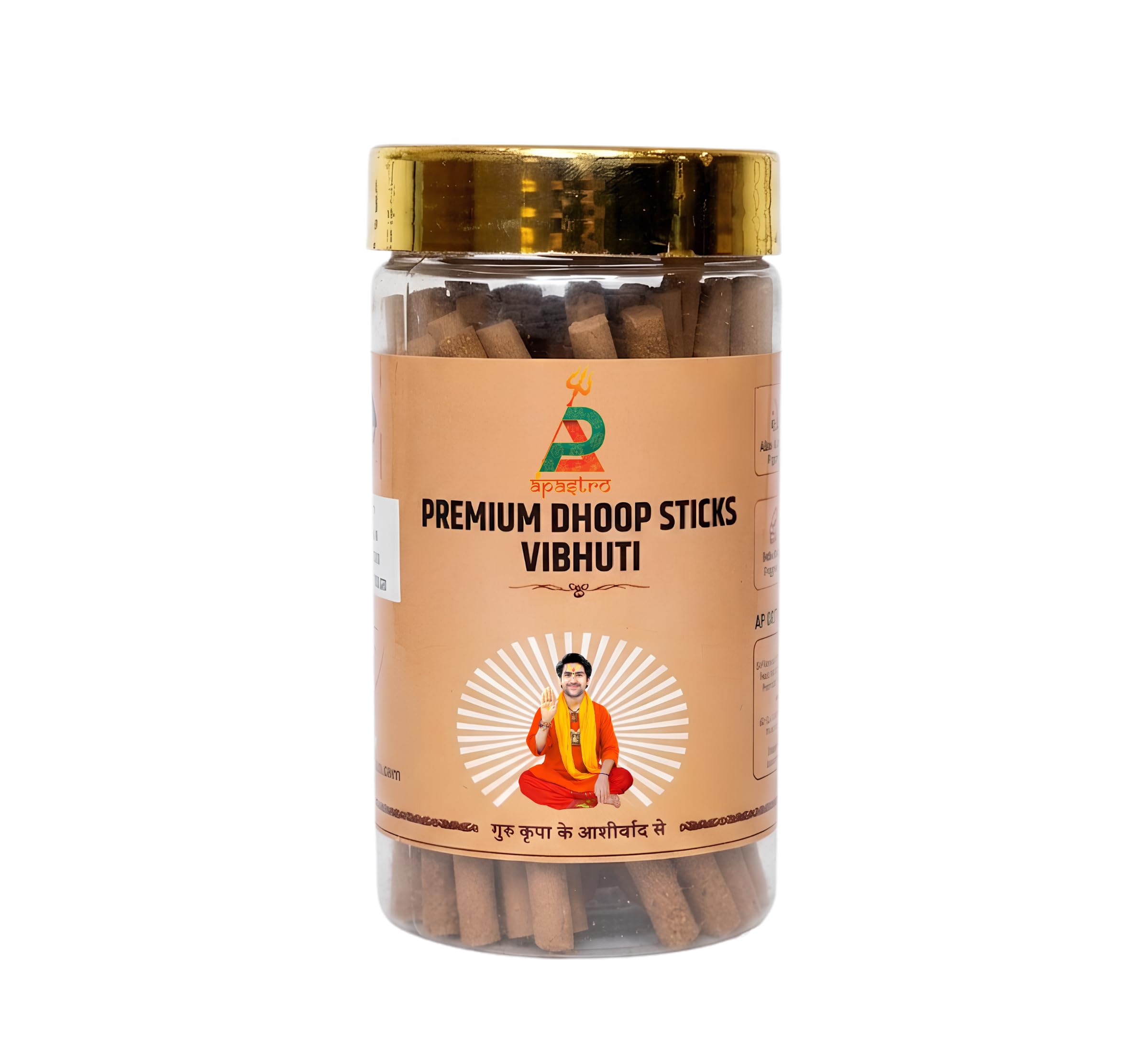 Premium Vibhuti Dhoop Sticks | Natural Aromatic Incense Sticks for Puja Room, Mandir, Meditation, Yoga & Home Fragrance | Long Lasting Spiritual Dhoop for Daily Worship & Festivals | Jar Pack-picture-15