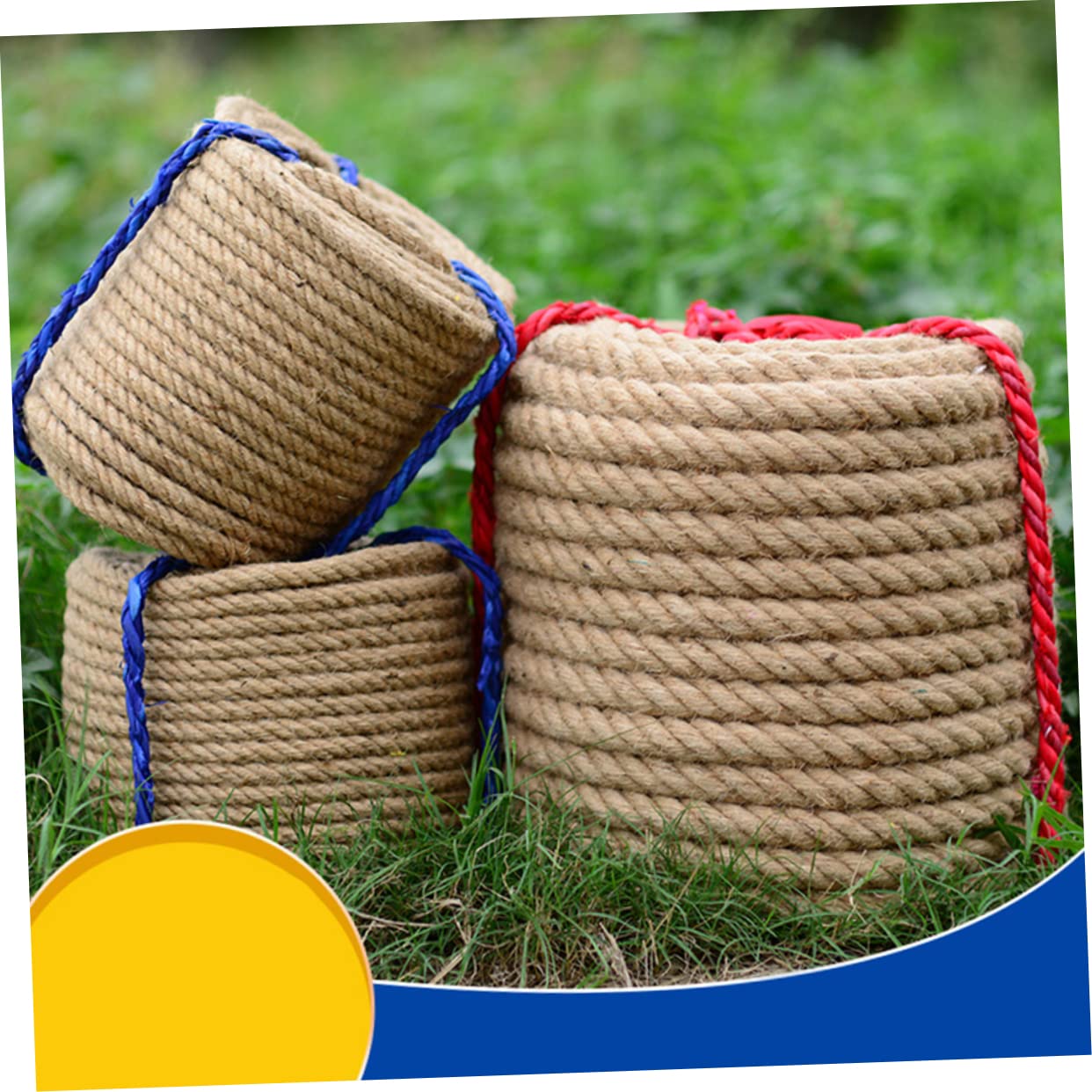 Uonlytech 30m Corde De Jute Naturelle Épaisse Résistante Loisirs Créatifs Emballage Cadeaux Jardinage Décoration
