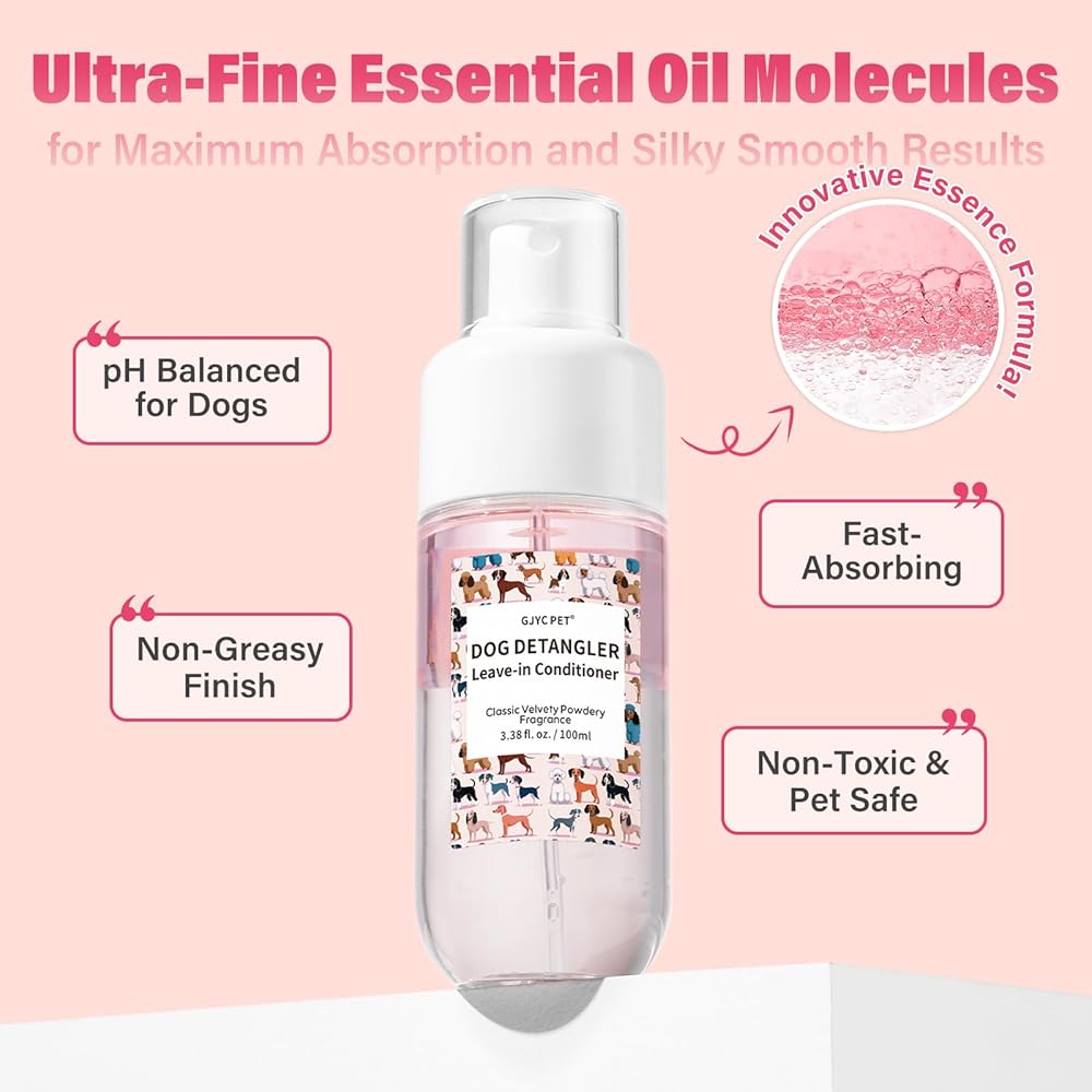 Dog Detangler Spray with Coconut Oil for Tangle-Free Coats - 4
