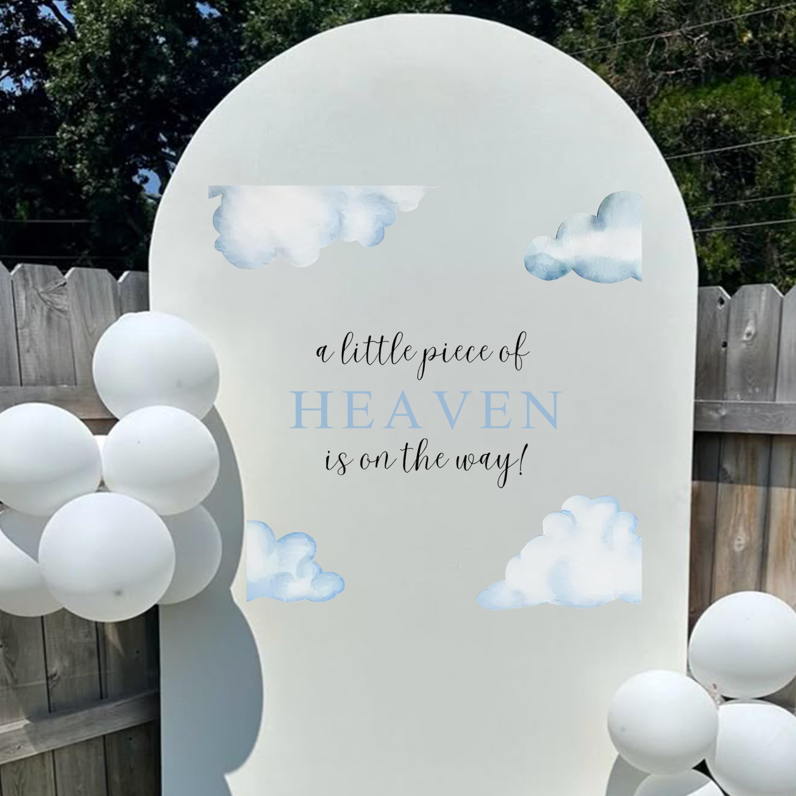 Autocollant de fête prénatale Gostman décoration nuages