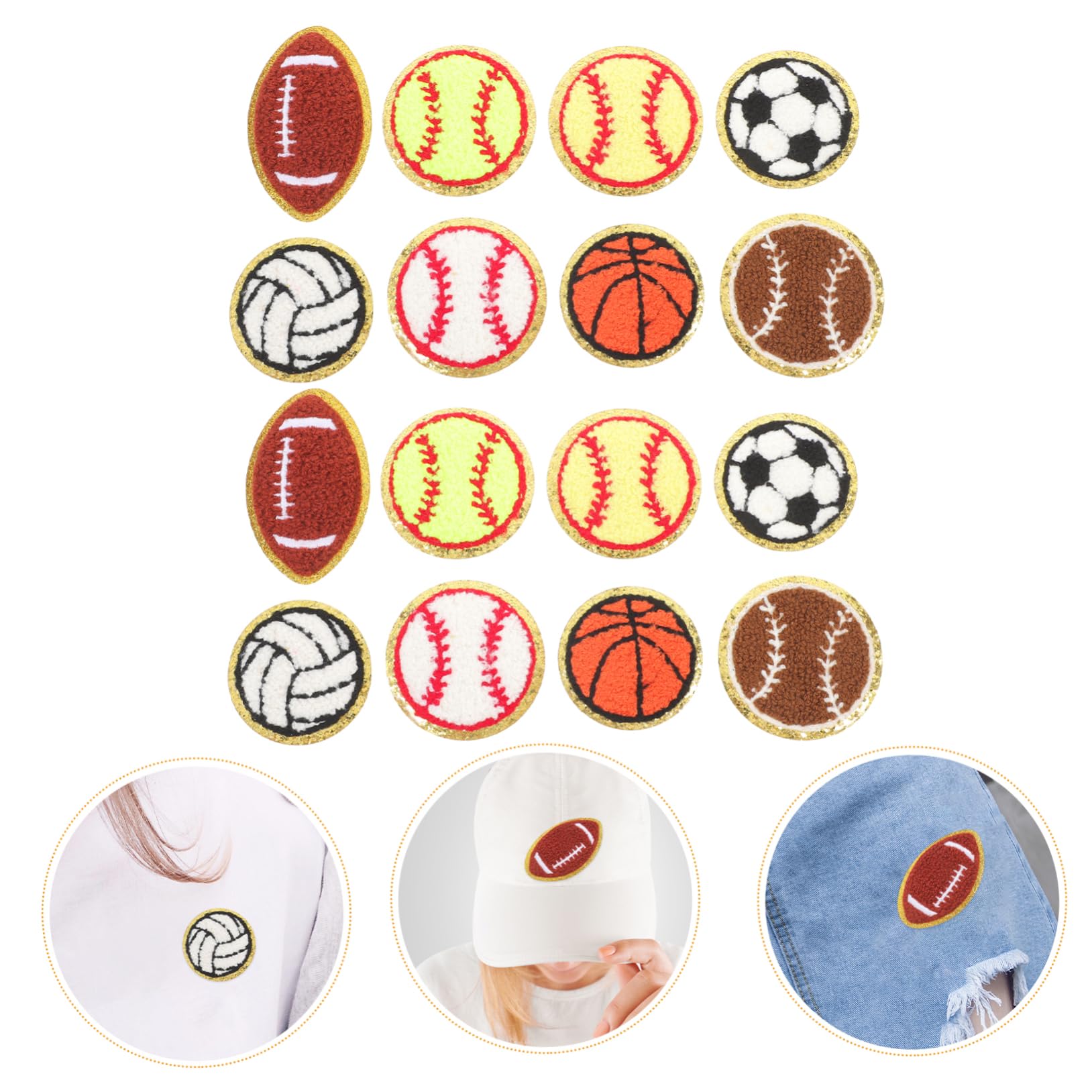 NUOBESTY 48pezzi Toppe Decorative Patches Termoadesive Per Abbigliamento Riparazione e Decorazione Borse e Scarpe