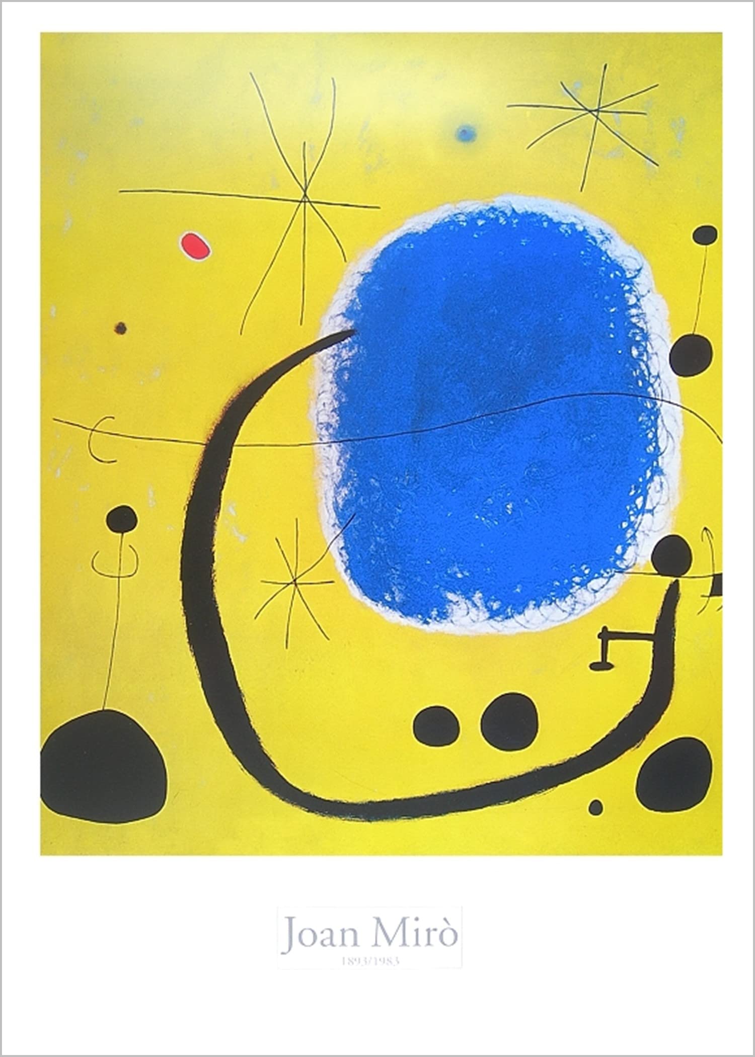 Amazon.co.jp: L 'oroデル'azzurro by Joan Miro 39.5 X 27.5アート