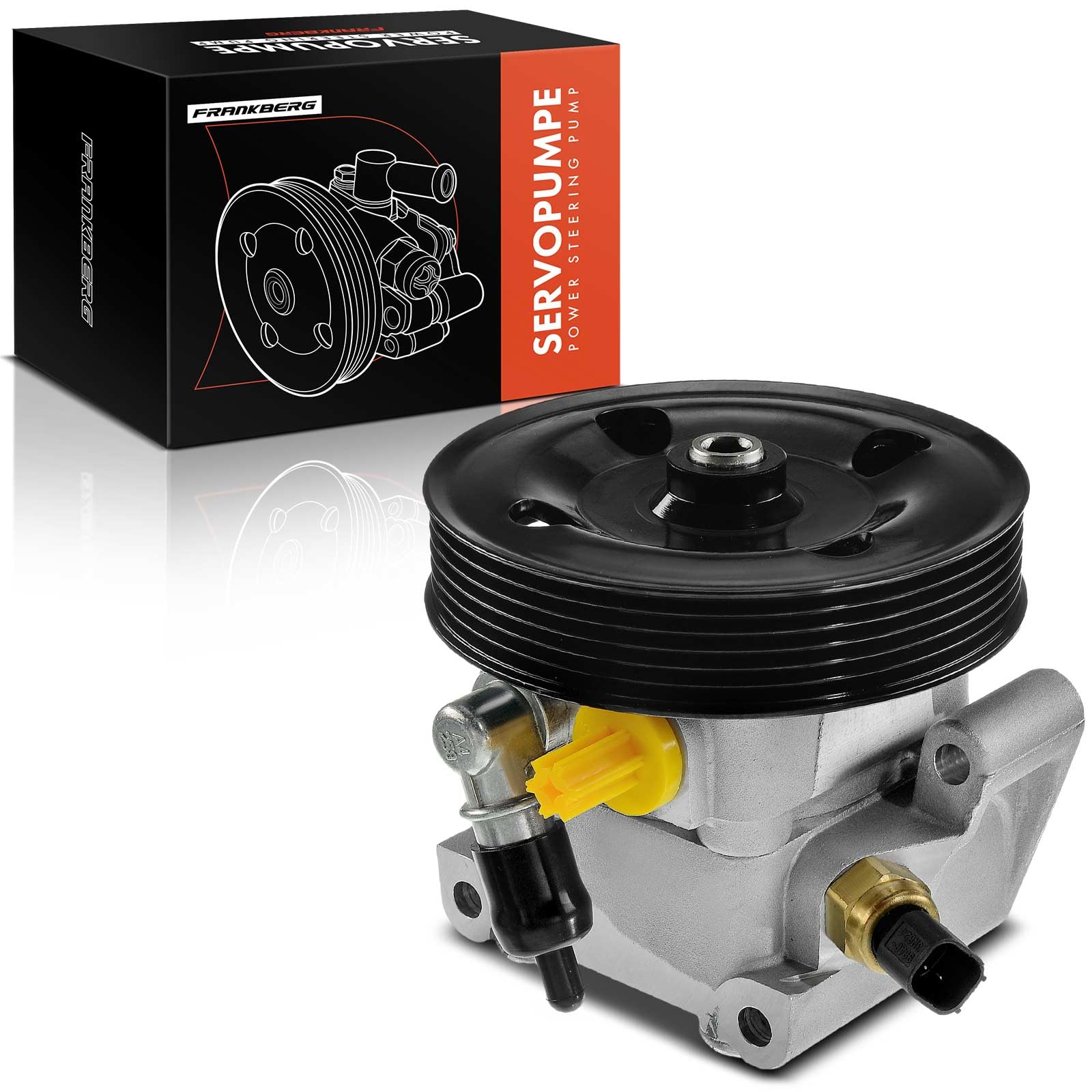 Frankberg Servopumpe Hydraulikpumpe Lenkung Kompatibel mit C-Max DM2 I4 1.6L 2007-2010 Focus II DA HCP DP I4 1.4L-2.0L 2004-2012 S40 II 544 I4 1.6L 2005-2012 Replace# 4M513A696AC