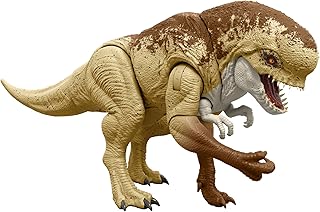 マテル ジュラシックワールド(JURASSIC WORLD) バトルアクション!ほえるディストータス・レックス 子供向けフィギュア 恐竜 おもちゃ 全長:約50cm 4歳から ブラウン JGB58