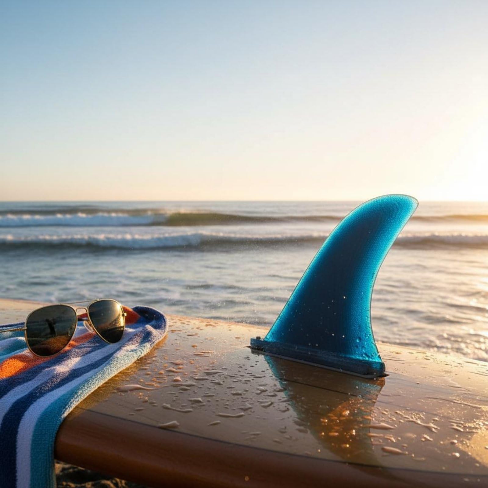 Milageto Surfbrett Surfboard Fin Longboard Fin Stand Up Paddel aus Fiberglas für Ruhiges Tracking Und Wendigkeit für Longboard Surfschule Urlaub