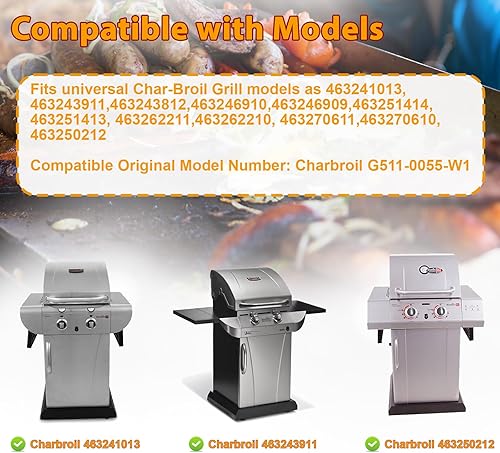 Miniatura 3 de Kit de encendido electrónico de 2 salidas para Char-Broil G511-0055-W1 2 Electrodo Interruptor Independiente, Encendido para Reemplazo Charbroil