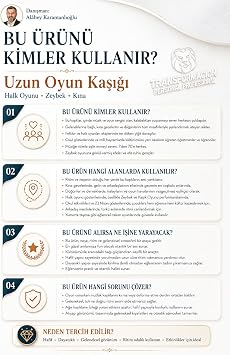 Transformacion Uzun Oyun Kaşığı Halk Oyunu Kaşığı - Kına Kaşığı Uzun Saplı Zeybek Oyun Kaşığı 40 Adet, 721656