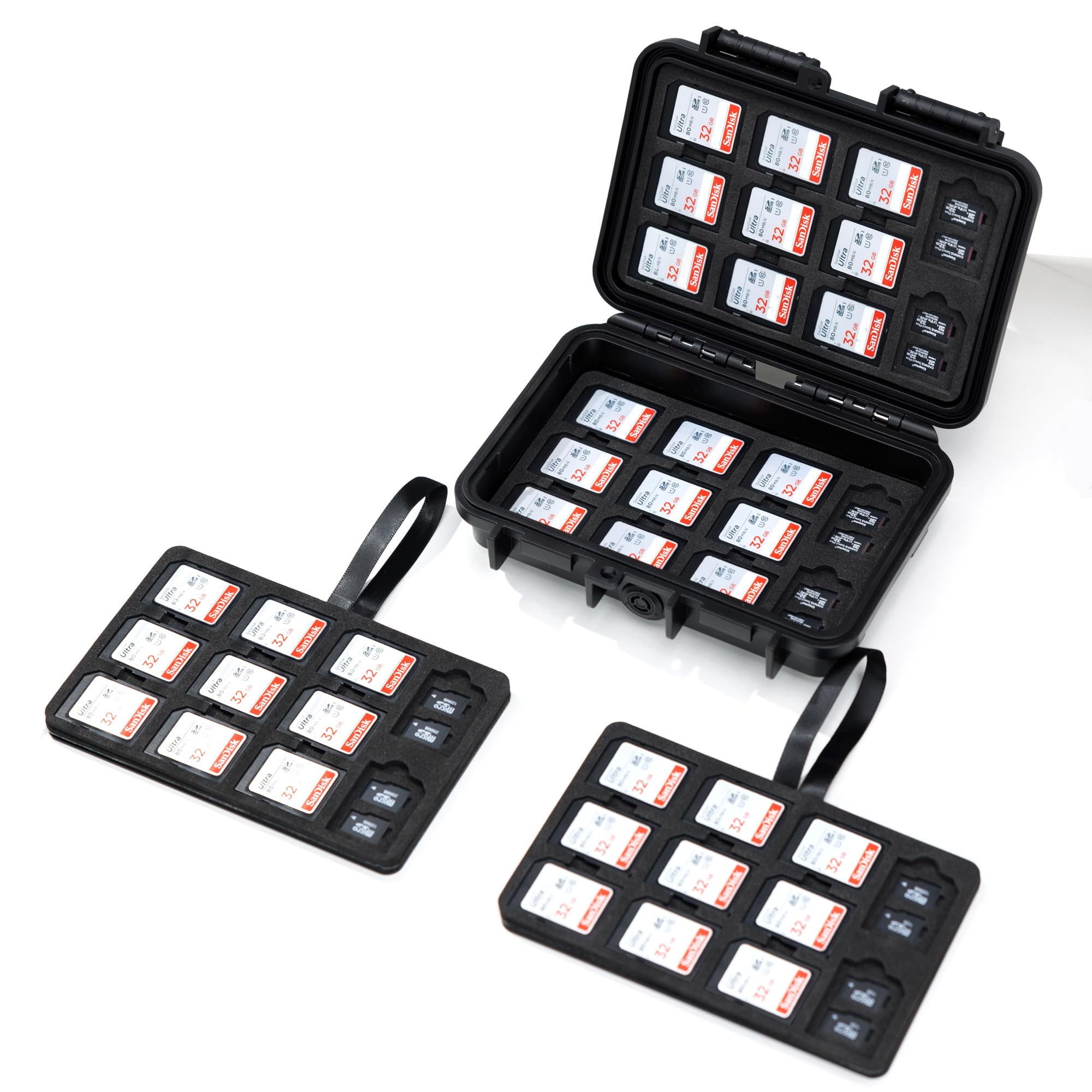 Amazon.com: KIWIFOTOS 132 Slots SD Memory Card Case IP67