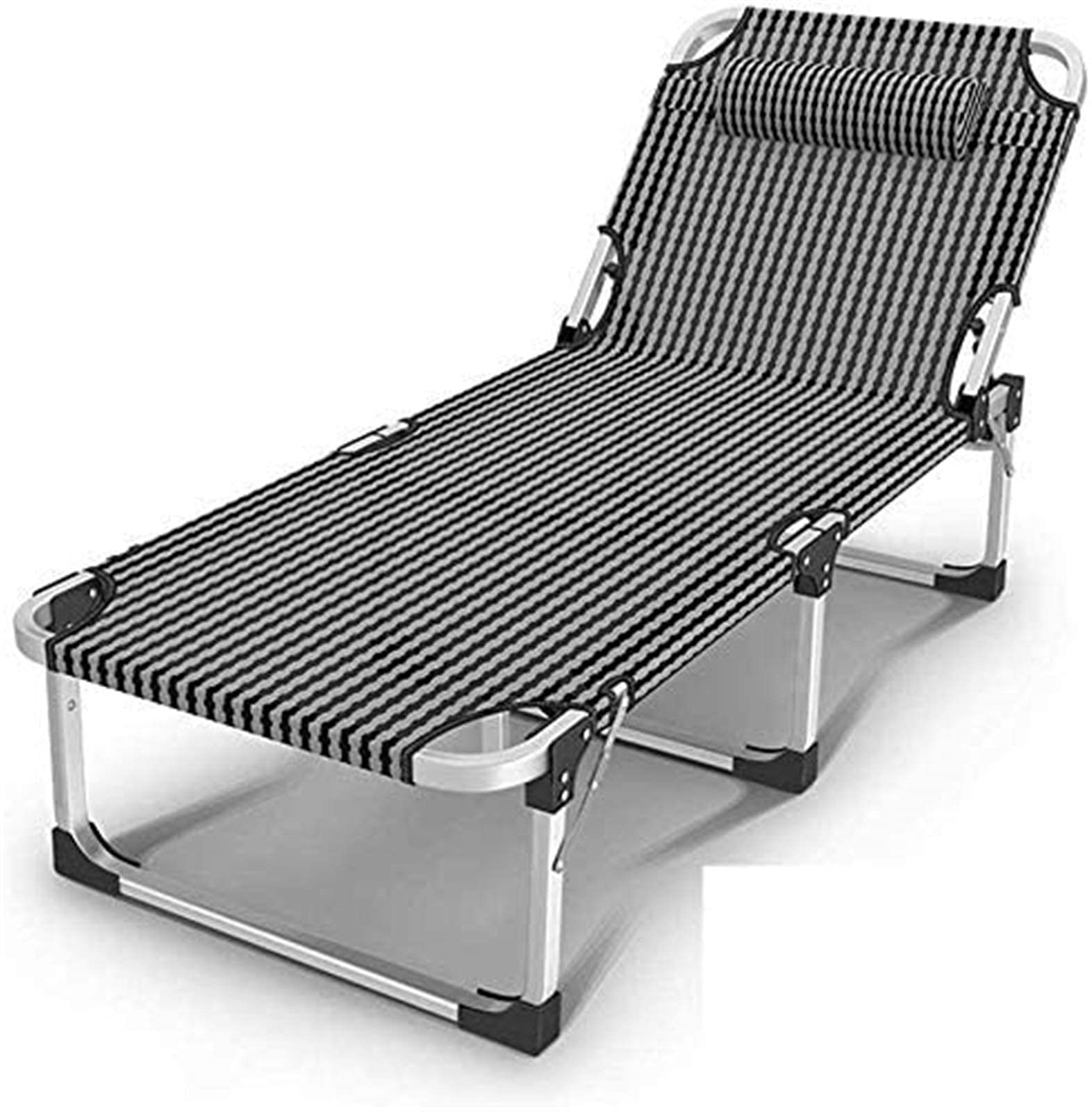Chaise de camping inclinable et pliante | Support 440 livres pour jardin