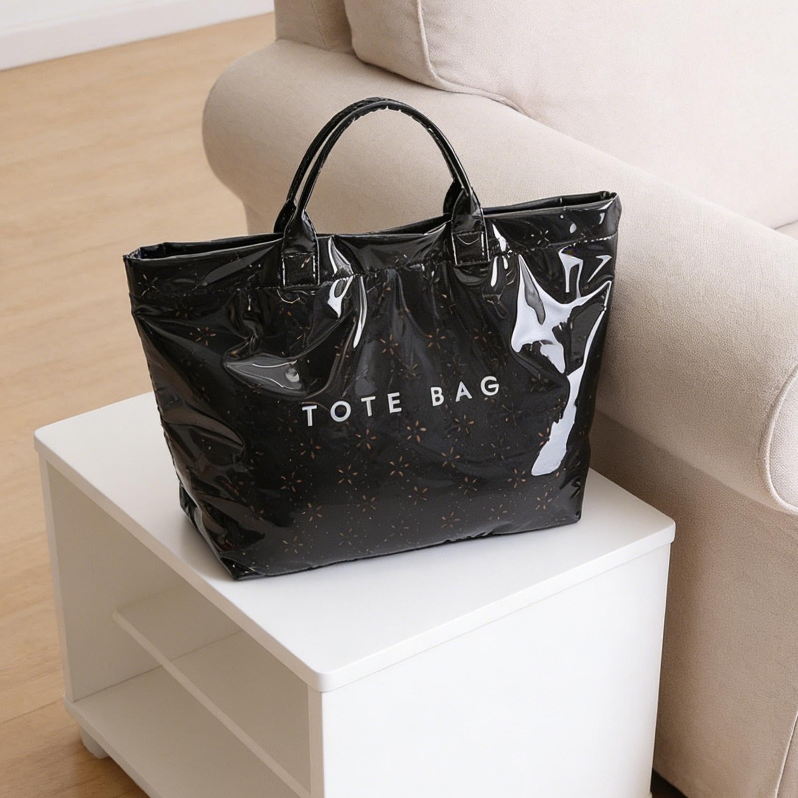 predolo Borsa da spiaggia impermeabile, grande capacità, borsa hobo per palestra, vacanze, oggetti essenziali quotidiani