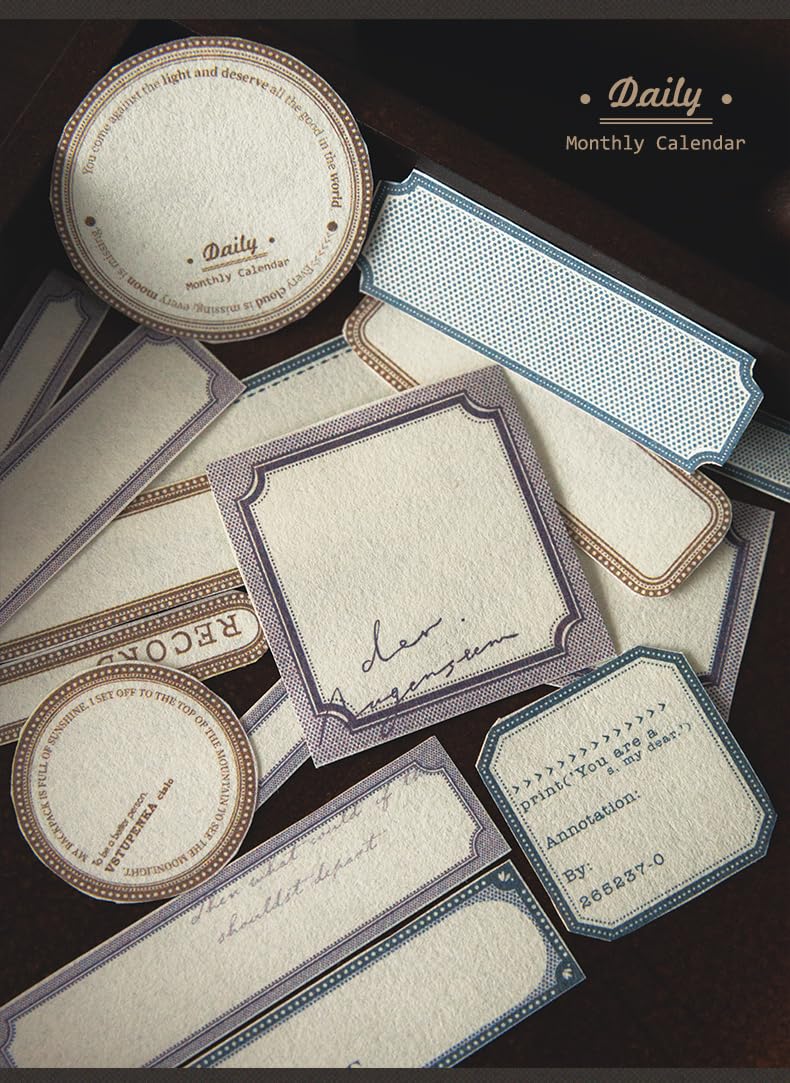 Alideco Zestaw 180 arkuszy papieru do scrapbookingu w stylu vintage, odrywane, do gazet, papier dekoracyjny do niechcianych pamiętników (biankuangji)