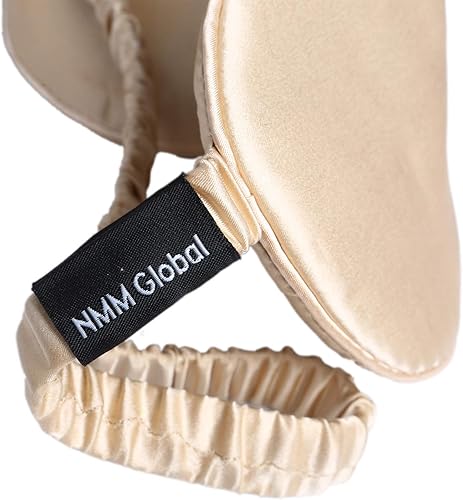 Miniatura 3 de NMM Global Mulberry - Antifaz para dormir de seda natural para mujeres y hombres con correa elástica, antifaz súper suave para adultos, 9 opciones