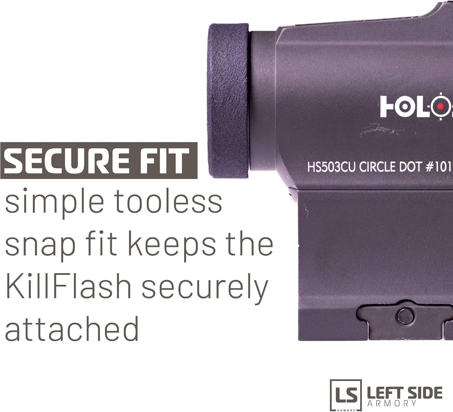 Left Side KillFlash Anti Reflection Device for Red Dot Sights | Holosun - Sig Sauer - Eotech