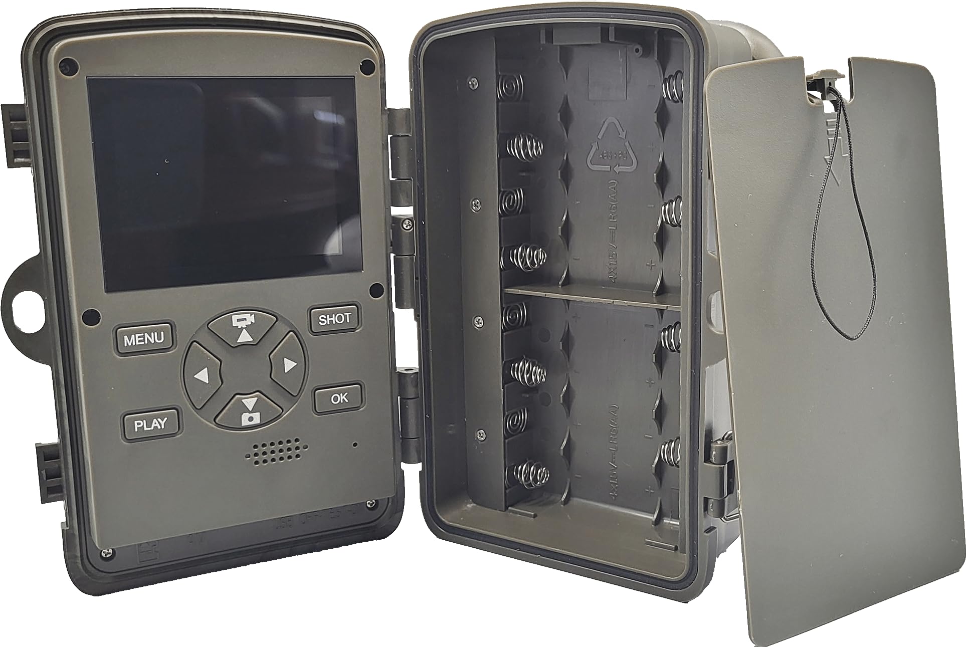 Berger & Schröter Wildkamera 4K, 256 GB, 32 MP, 940nm Black-LEDs, 0,3s Auslösegeschwindigkeit, Passwortschutz, Melder für Empfänger