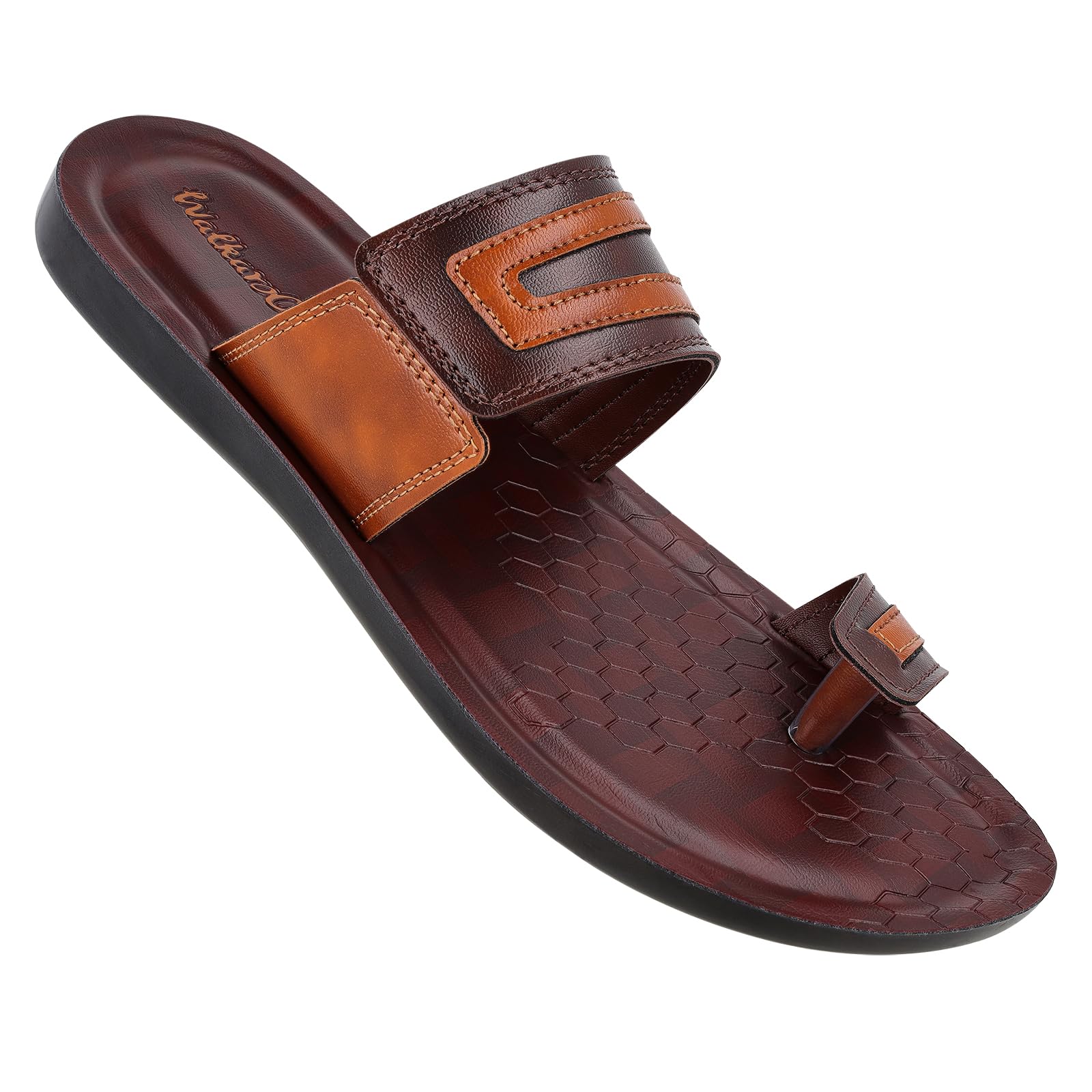 WALKAROO WG5334 Mens Sandals for dailywear and regular use for Indoor & Outdoor - Brown (B0CKTHT1WB) Amazon Price History, Amazon Price Tracker