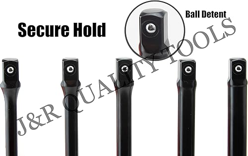 Miniatura 5 de VCT Juego de herramientas de barra de extensión de par de torsión de 5 piezas, 12 "DR DRIVE TORQ TORK STICK COLOR Y LETRA