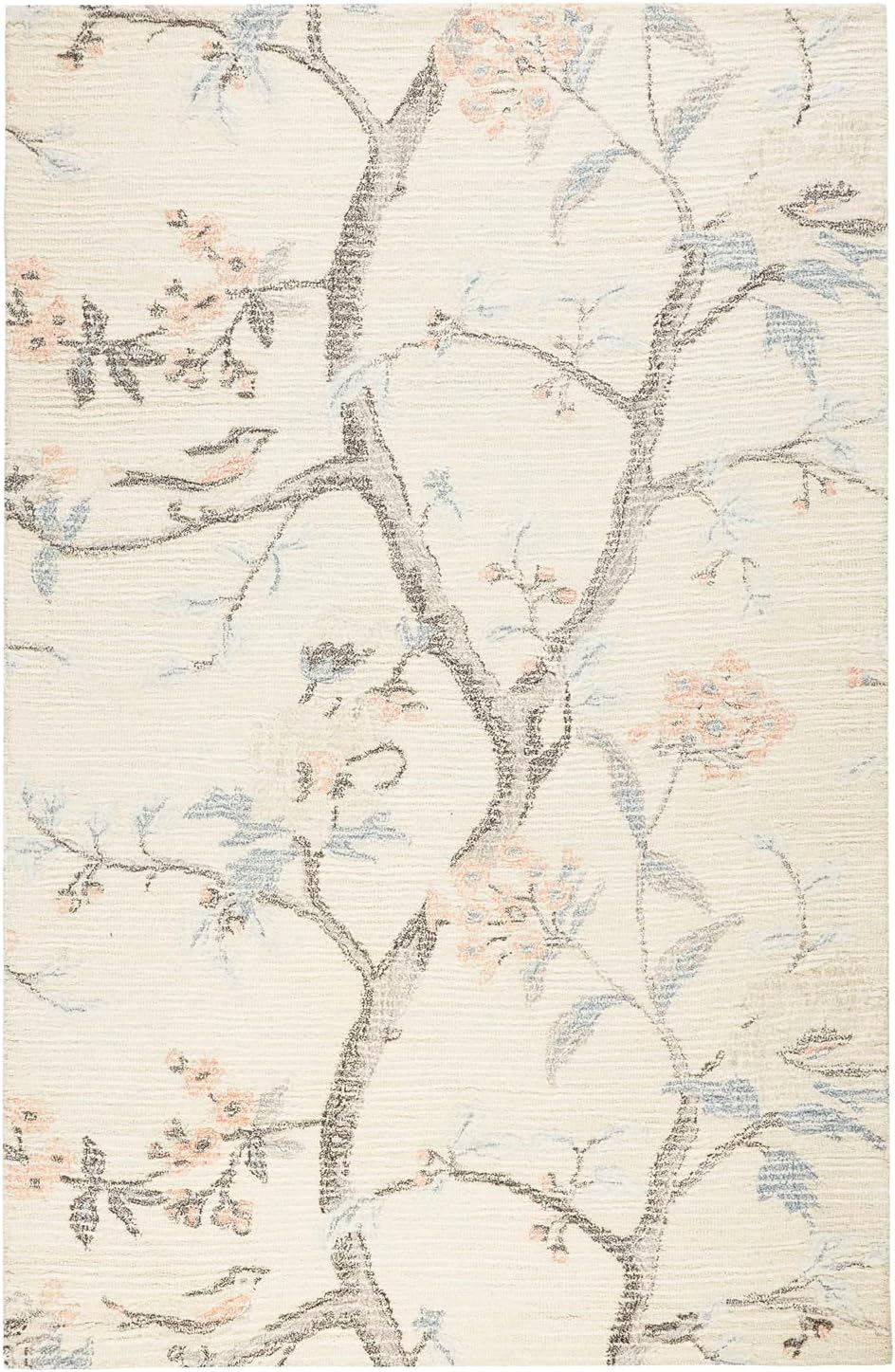 Lillian Lillian August Luisa Eloise French Country Floral Area Rug, Cream/Blue/Blush, 9'x12'