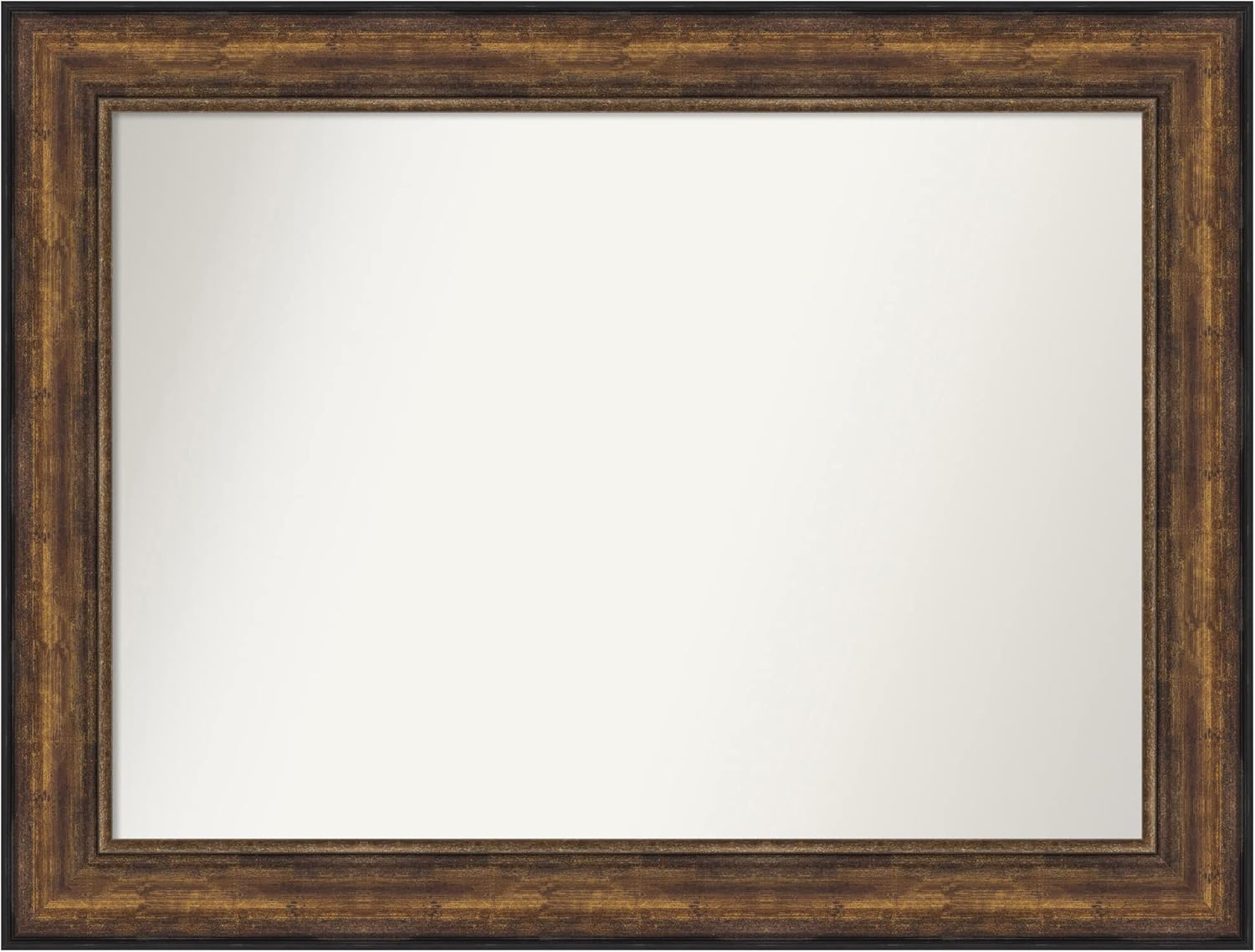 Amanti Art Bronze Wall Mirror 35x46 Ballroom Bronze Rectangle Bathroom Mirror for Wall Decor Living Room, X-Large Traditional Frame, Hangs Horizonally and Vertically, Bathroom Decor, Non-Beveled Edge