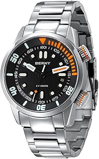 Automatikuhr für Männer 200M Taucheruhr Armbanduhr Saphirglas Langlebiges Edelstahlband Super Leuchtend Herrenuhren