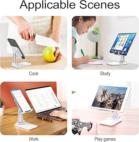 Miniatura 6 de Seahorse - Soporte plegable para teléfono celular, ajustable, divertido soporte de escritorio compatible con tabletas iPhone Switch (4-13 pulgadas)