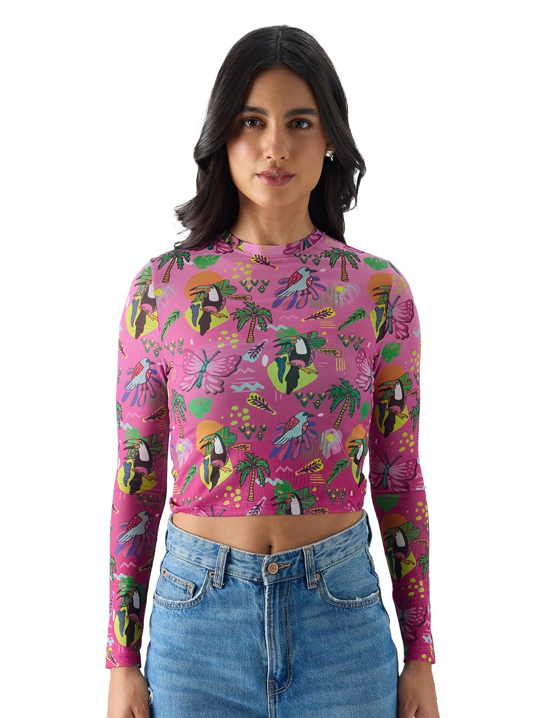 the souled store Tropical Dream Women Cropped Tops-picture-40