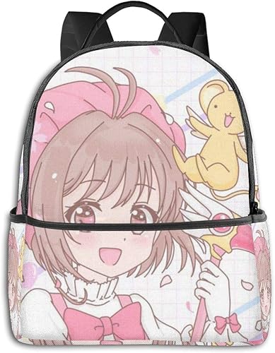 Amazon バックパック カードキャプターさくら リュック リュックサック カジュアル リュックサック 大容量 メンズ レディース おしゃれ アニメ 漫画 全幅 かわいい 萌えグッズ 通勤 男女兼用 学生 旅行 出張 ランドセル シューズ バッグ