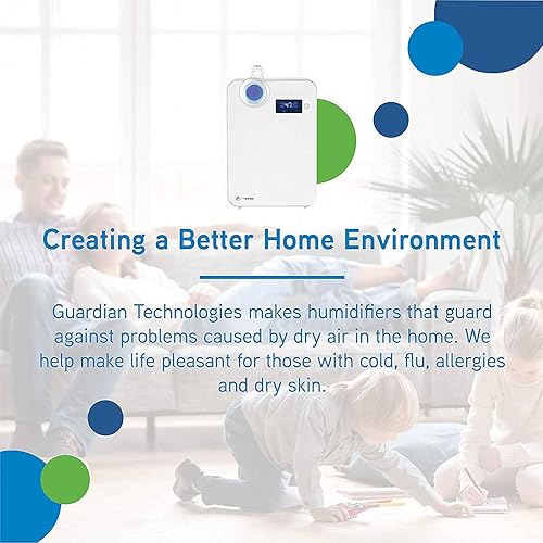 Miniatura 3 de PureGuardian H75502PK - Humidificador ultrasónico de niebla cálida y fría, paquete de 2 unidades, salida de 10 litros por día, habitación grande,