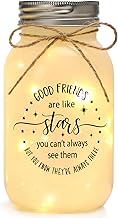 Maracco Christmas Best Friends Gifts for Women, Mason Jar Night Lights for Friend, BFF, Coworker, Friendship Gifts Friends Birthday Gifts for Women