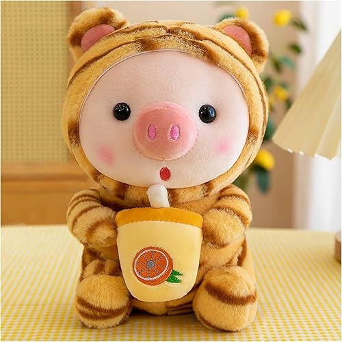 Miniatura 1 de Juguete de peluche de cerdo, disfraz de cerdito, rana, tigre, conejo, lindo muñeco de peluche para niñas y niños, regalo de fiesta de cumpleaños a
