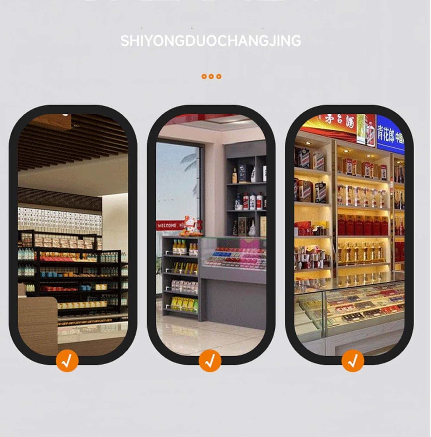 Rectangular Cigarette Display Case - Transparent Holder for Coffee Shops, Bars, Shopping Centers - Easy to Clean, 49.5x28.4x24.5cm - Stylish Store Display Shelves