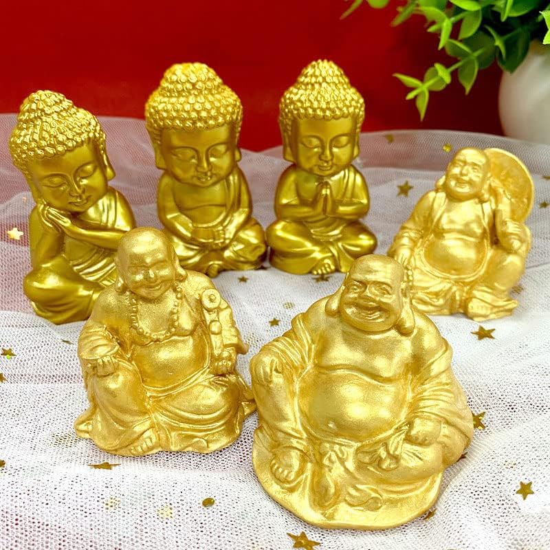 Miniatura 2 de Buddha Design - Molde de silicona para velas de fondant, moldes de caramelo de chocolate, velas de aromaterapia, cera de resina, yeso, manualidades,