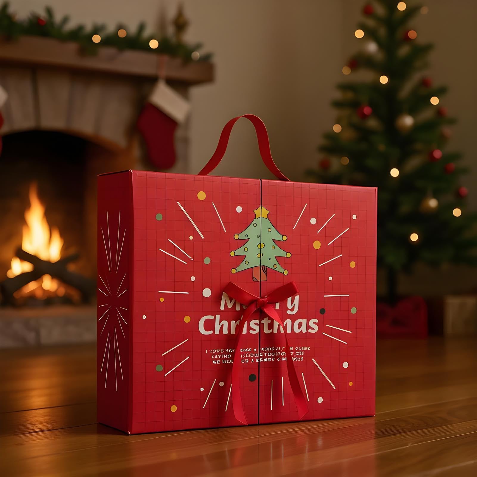 Cajas De Calendario De Adviento Reutilizable 24 Días Vacío Rellenable