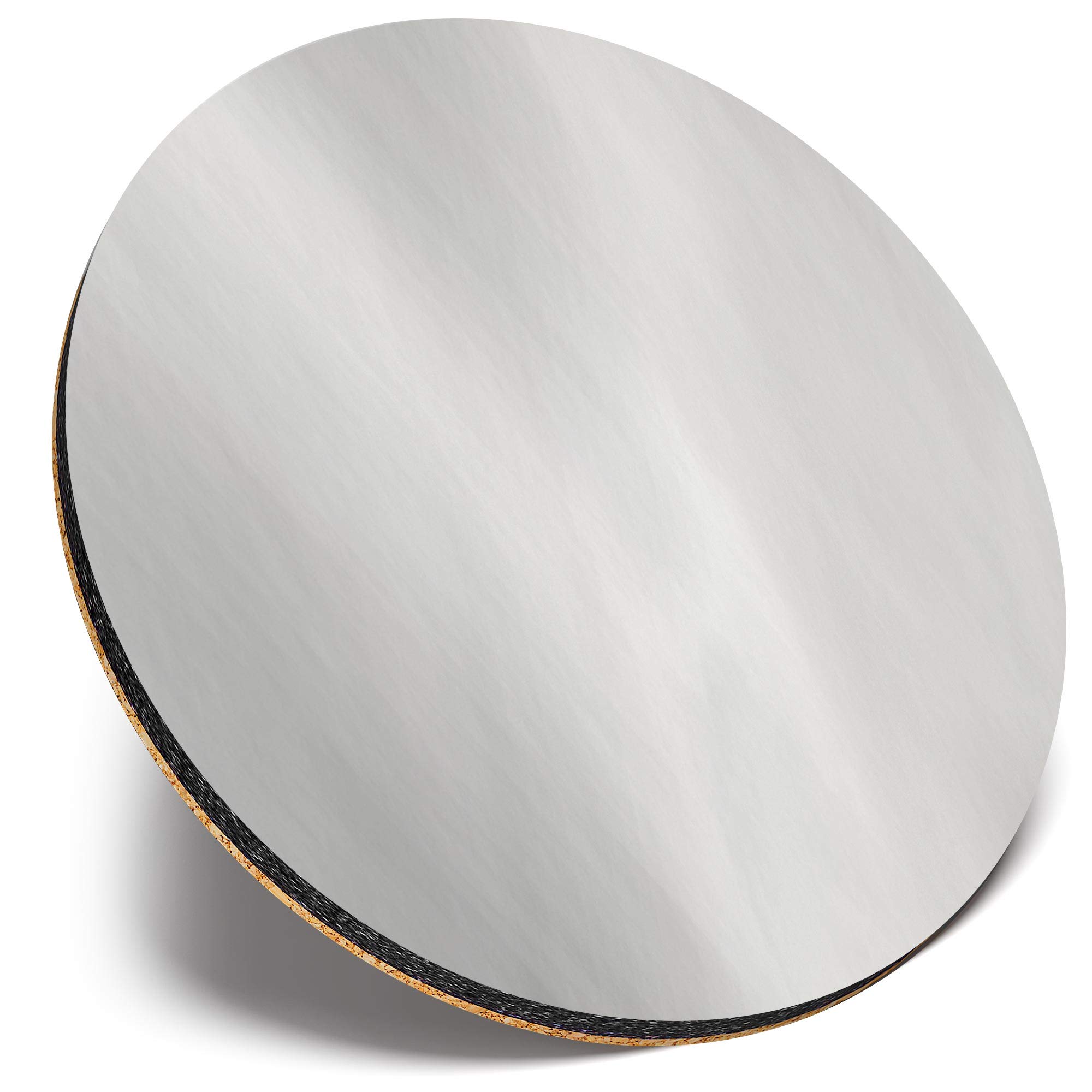 Destination Vinyl Ltd Multicolor Round Single Coaster - Bw - Pearl Mermaid Tail Scale Art |Glossy Quality Coasters | Tabletop Protection For Any Table Type #36441