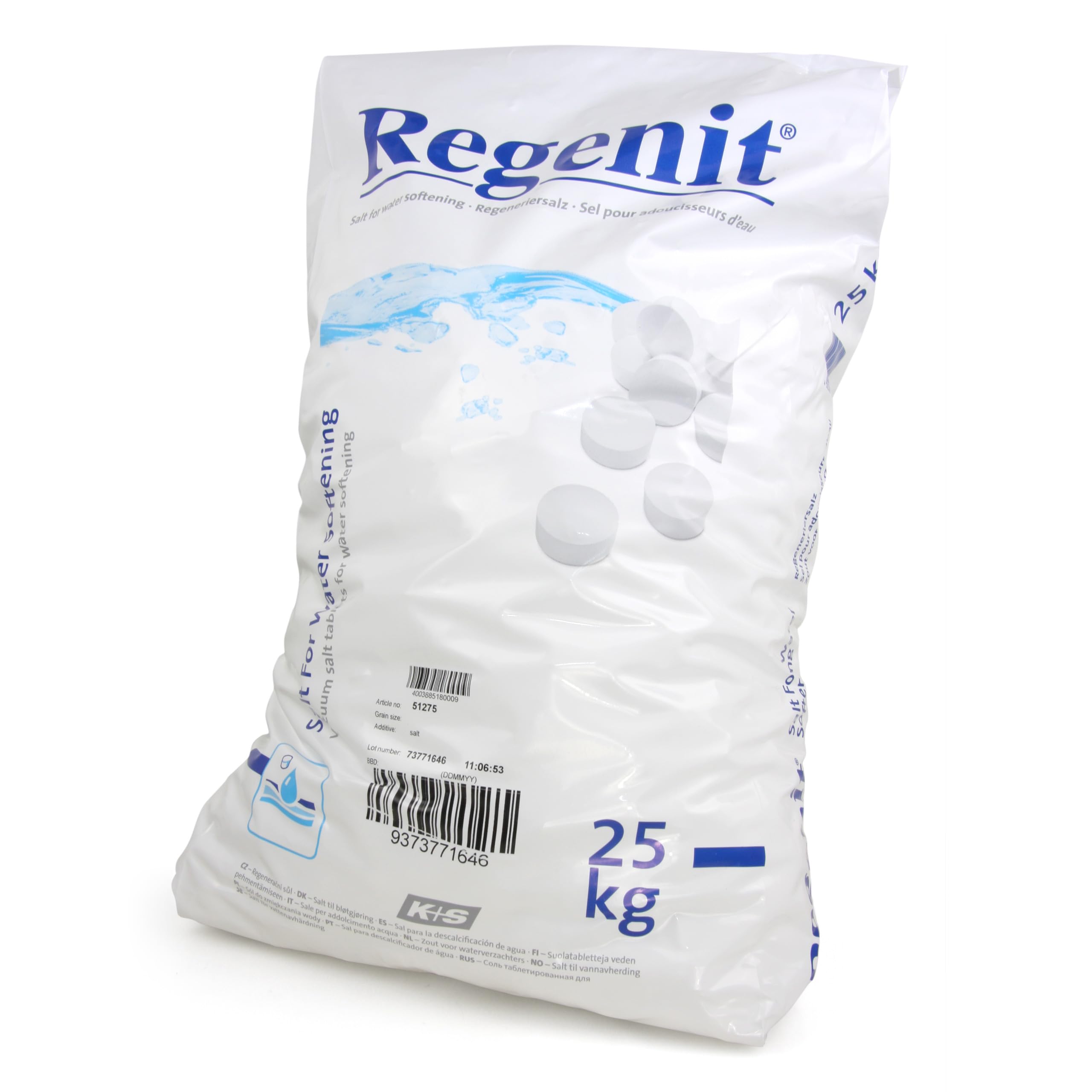 Höfer Chemie 12 x 25 kg de Comprimés de Sel Salé - Haute Pureté