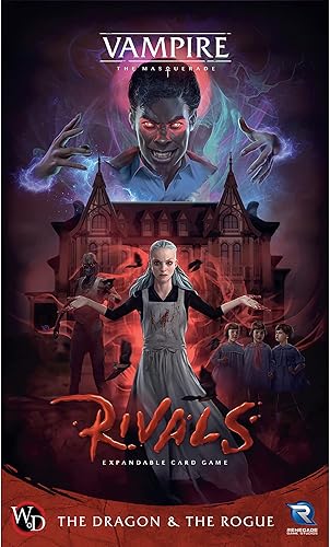 Miniatura 6 de Renegade Games Studios Vampire: The Masquerade Rivals - Juego de cartas expandible The Dragon & The Rogue Expansion – Edades 14+, 2-4 jugadores,
