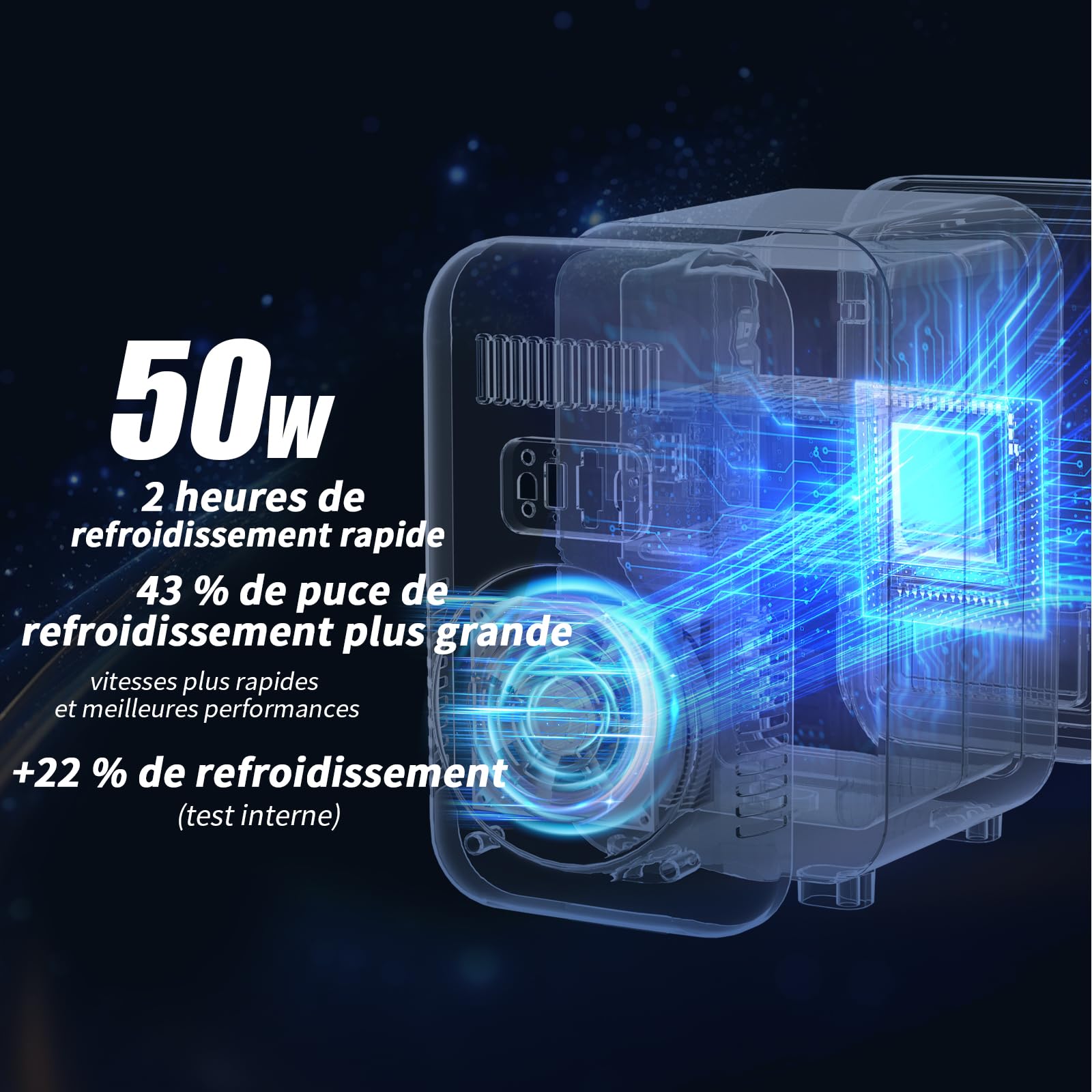 YASHE Mini réfrigérateur 6 litres 8 canettes 220-240 V AC/DC thermoélectrique portable blanc