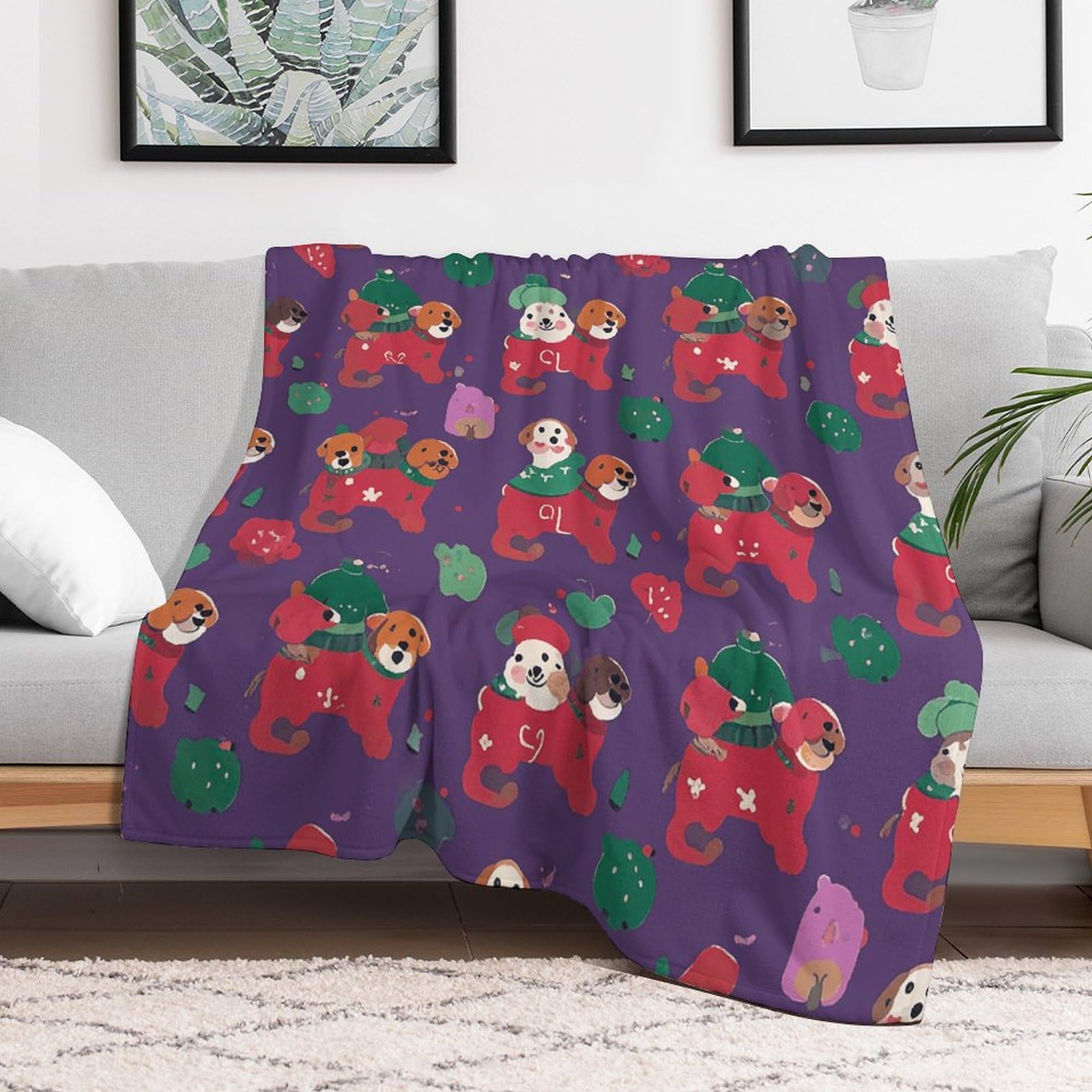Couverture pour climatisation lit et canape plaid toutes saisons pour chien